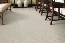 24 loop pile carpet floors for a dining area