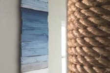 25 ombre ocean-inspired pallet wall art to cover an electrical box