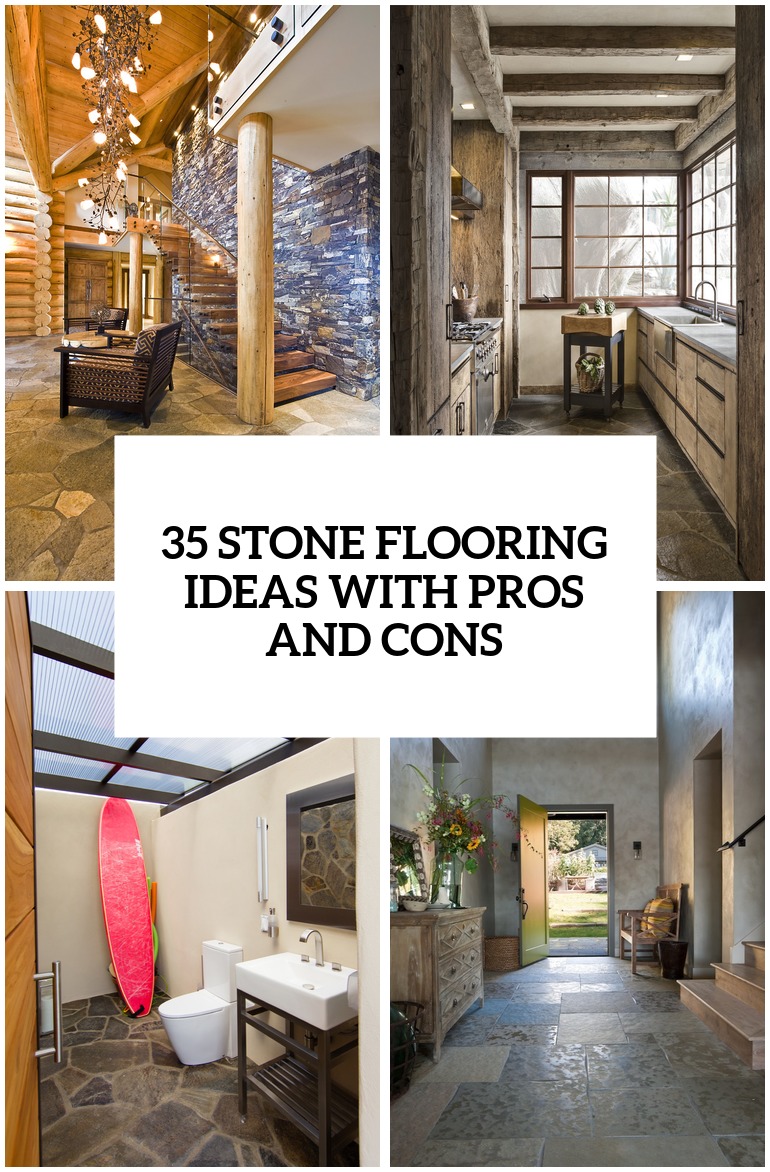 35 Stone Flooring Ideas With Pros And Cons