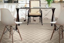 29 taupe loop pile carpet floors for a home office