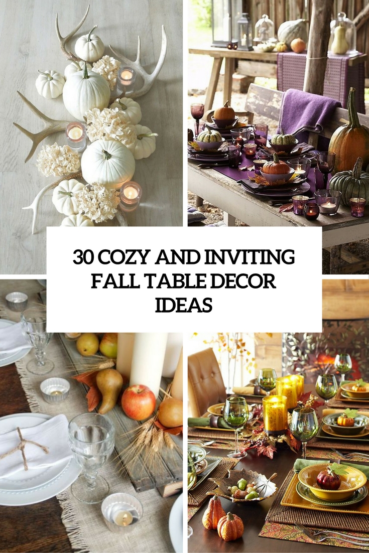 cozy and inviting fall table decor ideas