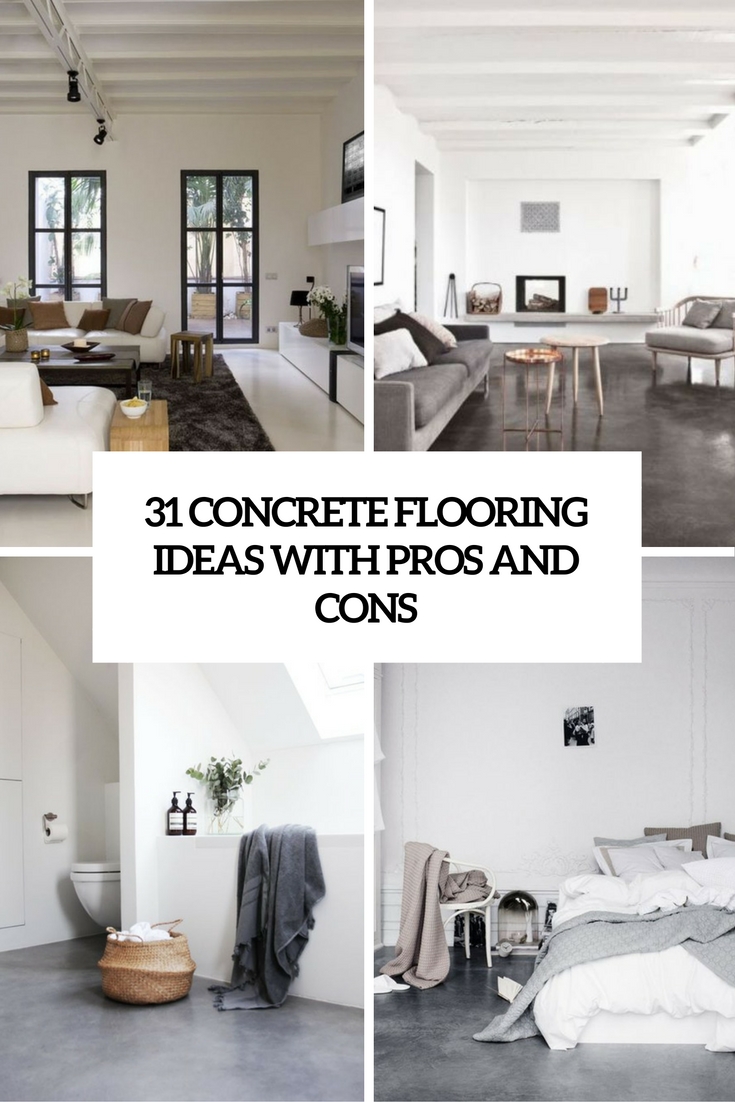 concrete flooring ideas with pros and cons