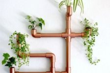 31 copper PVC wall planter