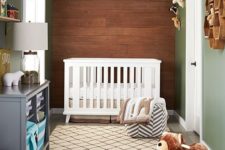 31 simple wooden wall for a woodland-themed nursery