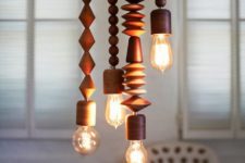 39 oversized wooden beads to make the cords pretty
