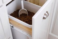 48 in-cabinet dog food bin