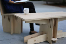 01 Inspiration for this furniture colelction came from clever wood joinery used for ages by Chinese architects