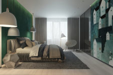 01 This boy’s room has bold accents in a not common color – emerald