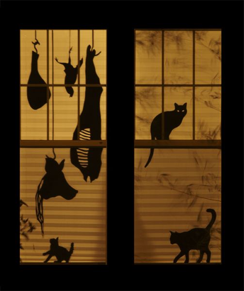 animals and animal parts silhouette decor for your windows