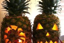 03 cut pineapple lanterns instead of pumpkins