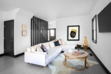 04 Gold elevates the space decor and black details make it modern