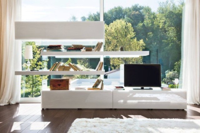 Air Storage may be used as a TV unit, it can accomodate all your devices in aesthetical way