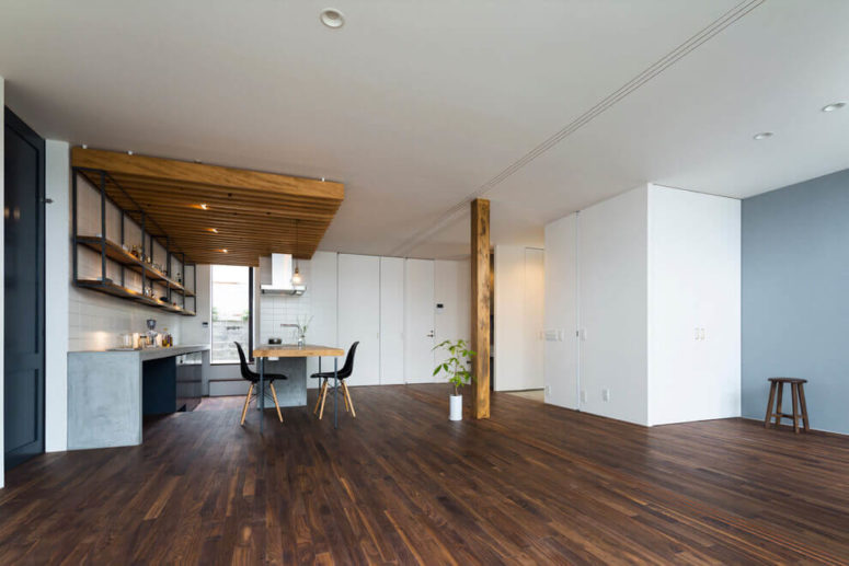 Though the house isn't very big, it looks spacious and uncluttered