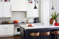 10 rock a black kitchen island and countertops to infuse the kitchen with style