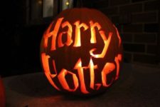 14 Harry Potter letter pumpkin lantern