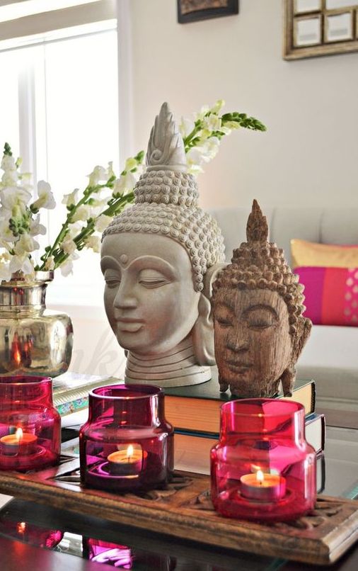 pink and fuchsia candle lanterns may be a great thing for an Asian interior