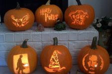 16 Harry Potter-themed carved lanterns