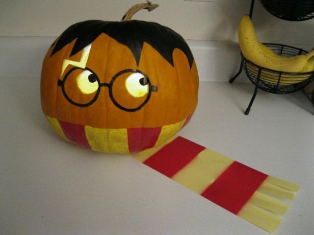 Harry Potter pumpkin for a geek Halloween