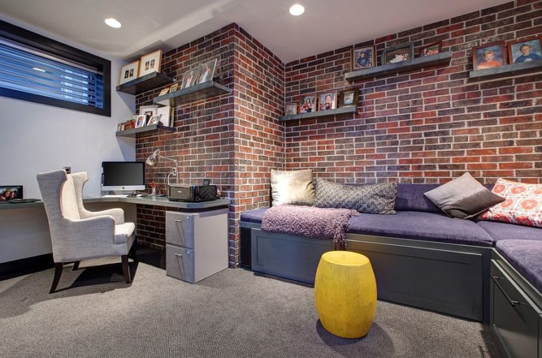 brick veneer is a great idea when you don't have exposed brick walls