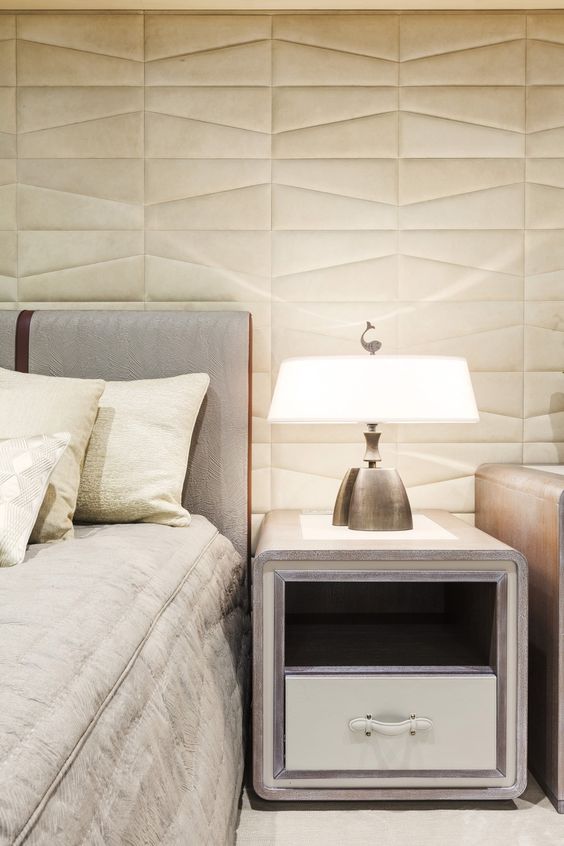 padded leather wall for a quiet sense and to add a touch of class to the room