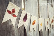 22 fall leaf book page banner with a vintage touch