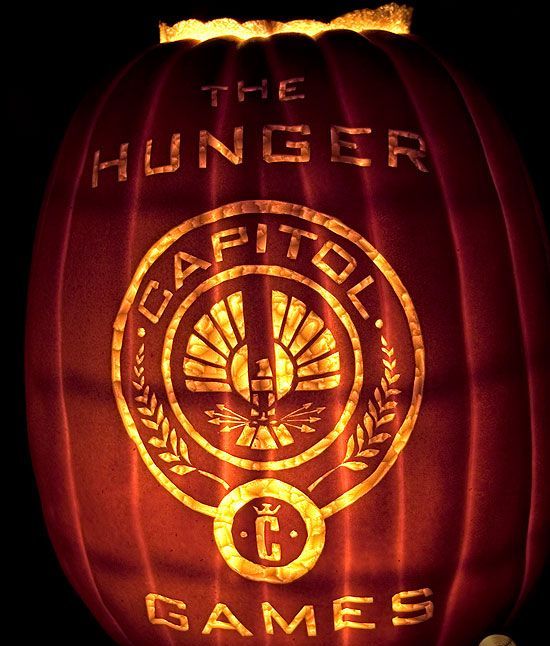 Hunger Games pumpkin decor