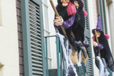 25 attach such witches on brooms to the rails of your balcony or terrace