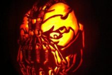 26 Bane pumpkin carving for Batman movies fans