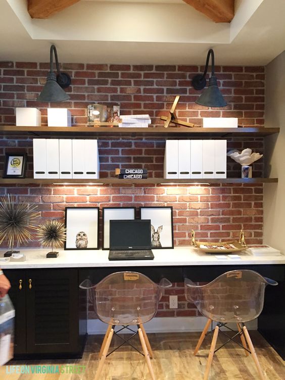 brick panels will let you have trendy decor without much effort