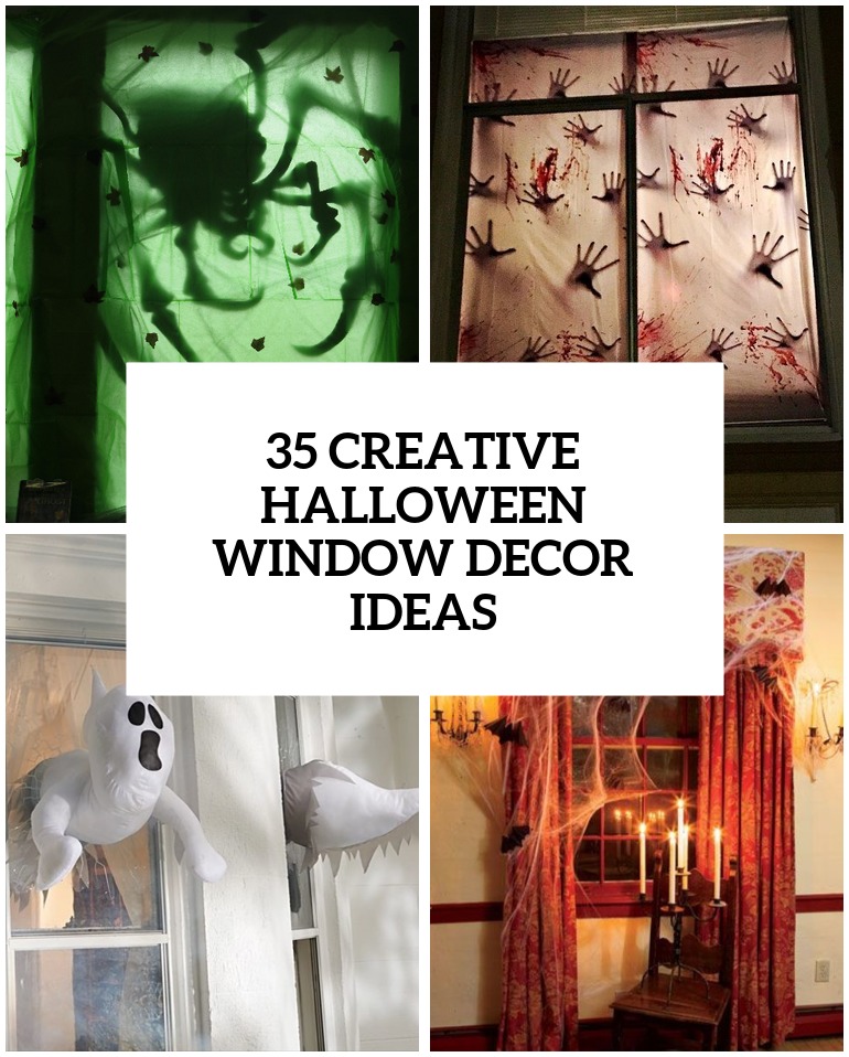 creative halloween window decor ideas