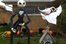 27 Nightmare Before Christmas scene made up with large figures