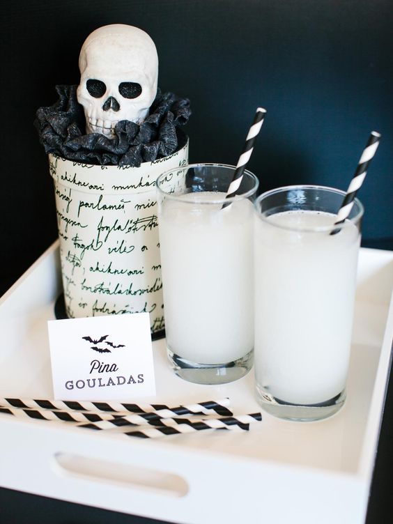 Pina Ghouladas and a black Raven-inspired glass