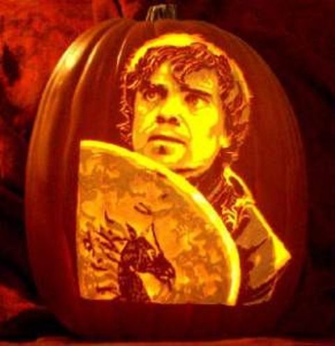 Tyrion Lannister pumpkin carving for The Song Of Ice And Fire fans