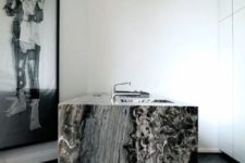 27 black marble kitchen countertop to die for