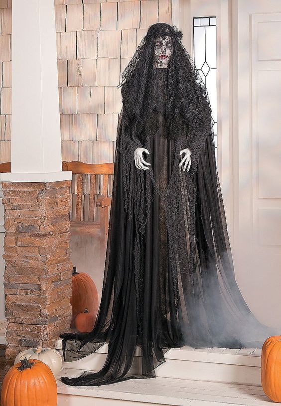 Faux witch is going to strike and frighten your Halloween guests or tick or treaters