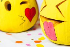 28 painted and carved emoji pumpkins