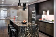 28 show off the veining of your marble countertop and make simple wooden cabinetry sparkle
