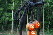 29 scary giant monster made of PVC pipes and jack-o-lanterns
