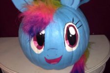 30 My Little Pony inspired pumpkin with a tail and ears