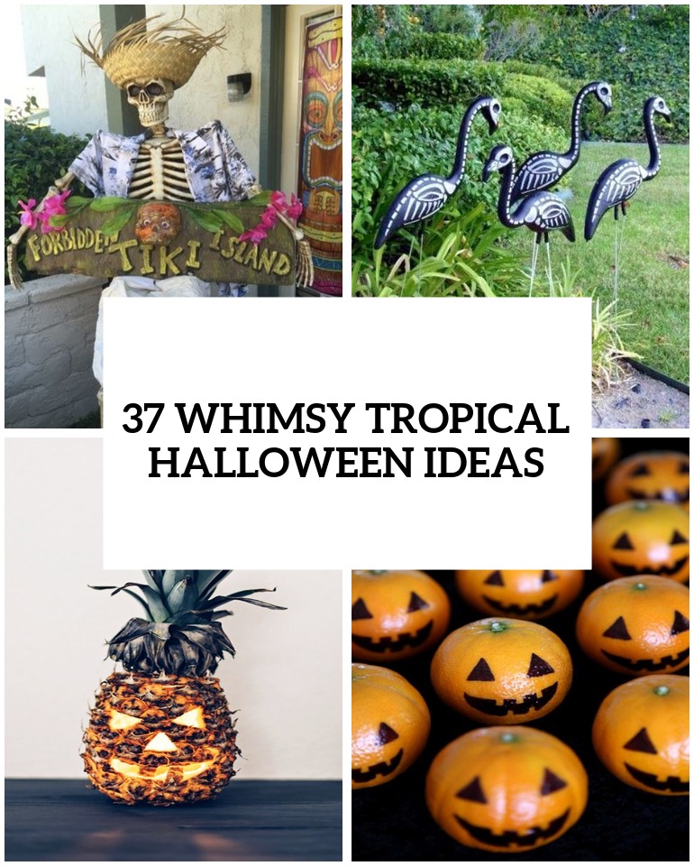 whimsy and bold tropical halloween ideas