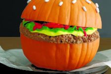 burger pumpkin