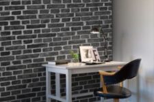 32 black brick wall panels are a great option for those who don’t have real ones