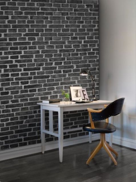 black brick wall panels are a great option for those who don't have real ones