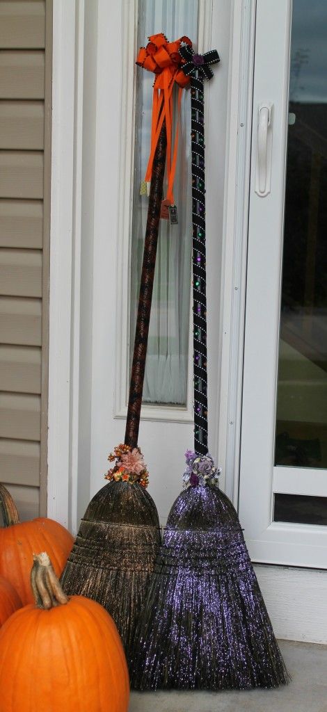 witches' brooms for your entry