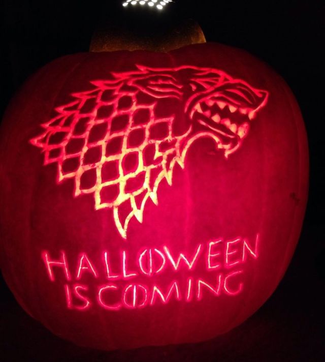 Game of Thrones carved lantern