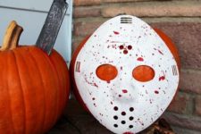 38 DIY Friday the 13th horror movie pumpkin