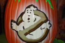 39 Ghostbusters painted pumpkin is very actual for this holiday
