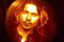 41 Johnny Depp pumpkin art