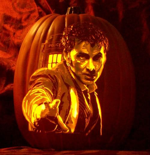 Doctor Who pumpkin carving