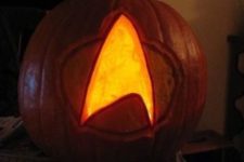 47 Star Trek sign pumpkin lantern